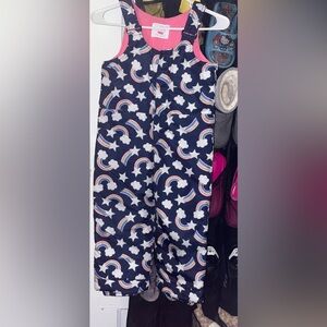 The Children's Place Rainbow Snow Overalls Size 5T